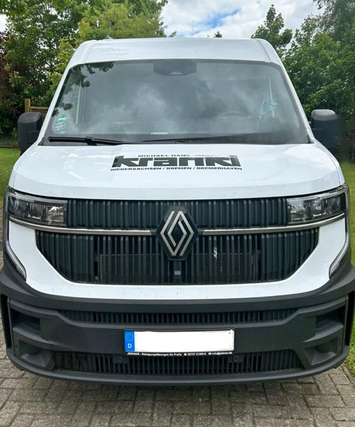 Spezialfahrzeug von vorne